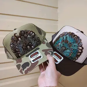 Feather Trucker Hats trendy hat style