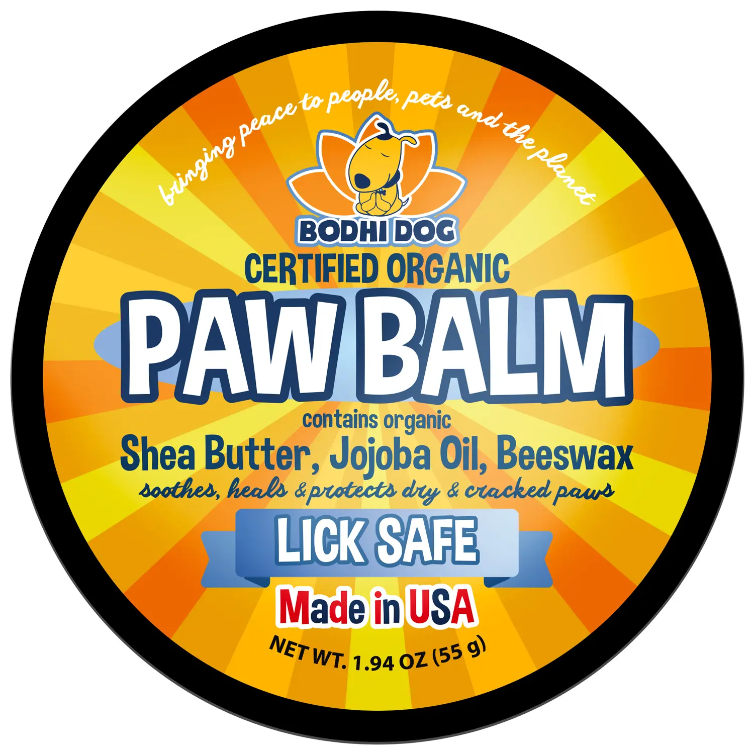 Certified Organic Paw Balm - Soothe, Moisturize & Protect Dry Paws with Organic Ingredients - USDA Certified Organic - Made in the USA by Bodhi Dog