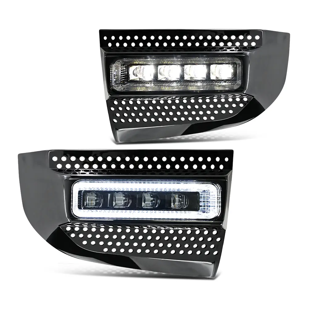 Customizable LED Car Auxiliary Fog Light & Headlight Pair Set - Left and Right, Compatible with 2020-2025 Land Rover Defender 90, 110, 130 Vehicles