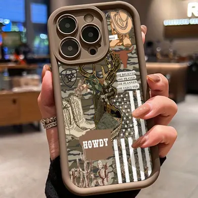 Vesidurt West Cowboy Case For IPhone 11,Western Country Art Collage,Trendy Soft TPU Protective Case Compatible For IPhone 11