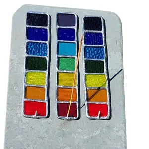 Chakra Stained Glass Incense Burner // Incense Stick Holder – Handmade in Small Batch