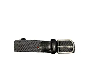 La Boucle Harvard Belt in Asphalt Grey