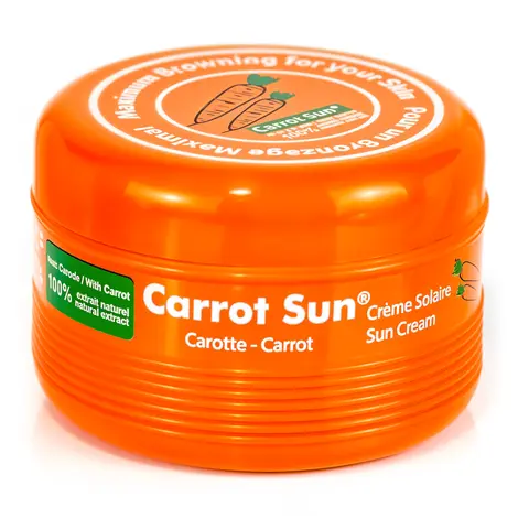 Carrot Sun Tanning Accelerator – 350ml Carotene Intensive CARROT Tanning Gel – Natural Extract Sun Cream Tanning Lotion for All Skin Types