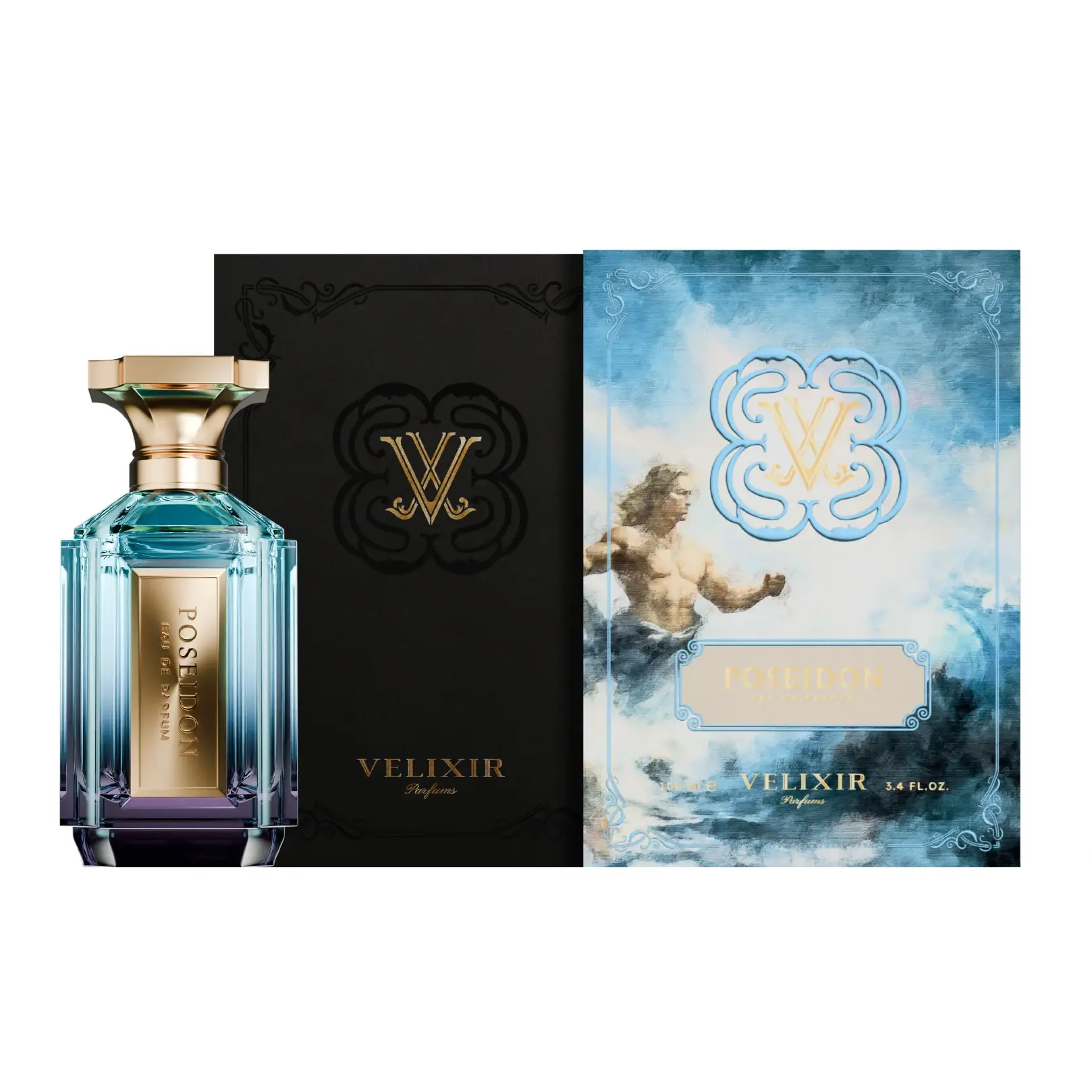 Velixir Poseidon for Unisex Eau de Parfum Spray, 3.4 Ounce Velixir Poseidon for Unisex Eau de Parfum Spray, 3.4 Ounce