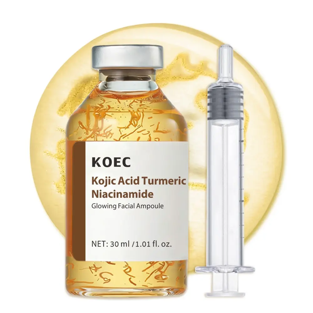 Curcumin Niacinamide Brightening Ampoule, Hydrating Dewy Serum for Radiant, Clear Glowing Skin, Formula, Ideal for Daily Use, Enhances Complexion, Brightening Serums