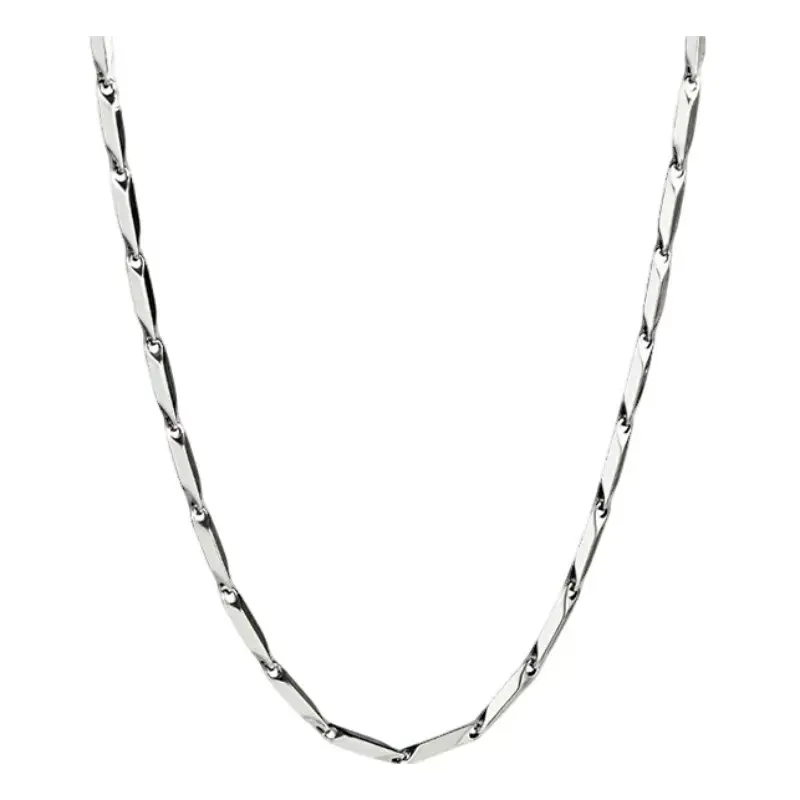 Titanium Steel Fashion Costume Jewelry Necklace - Durable, Metal Link, Rust-Proof, Solid Titanium Necklaces for Everyday Wear, Durable Steel Necklaces, Metal Link Necklaces