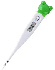 Digital Thermometer, Medical Healthcare Rigid-Tip Thermometer with Water Resistance, Fever Line Indicator, for Adults & Kids - Oral, Rectal Use