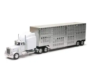 New Ray 1:32 Peterbilt 379 Pot Belly Live Stock Long Haul Truckers Diecast Model Car