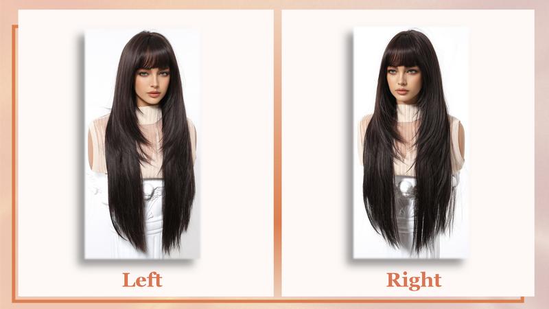 Long Straight Wig With Bangs 28inch Straight Black Wig Synthetic Heat Resistant Fiber Wig for Daily&Party everyday wear Curly Ponytail Extension Clip Tousled Updo Hair Bun Set Long Straight Wig With Bangs 28inch Straight Black Wig Synthetic Heat Resistant Fiber Wig for Daily&Party everyday wear Curly Ponytail Extension Clip Tousled Updo Hair Bun Set