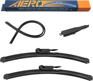 Avenger "+" Premium AllSeason Windshield Wiper Blades with Extra Rubber Refills OEM Replacement for Tundra & Sequoia & Ford Explorer +  Year Warranty (Set of )