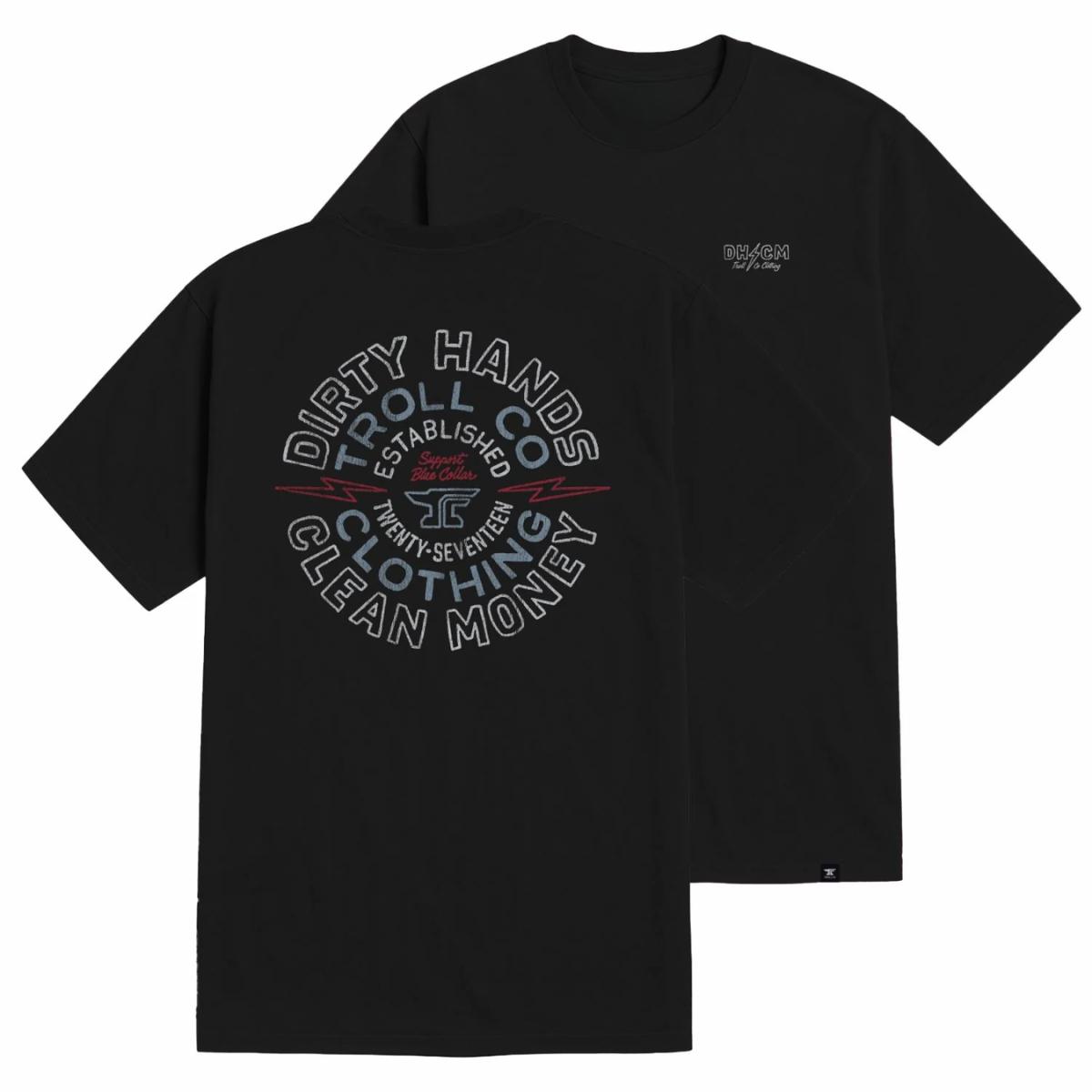 Dirty Hands Clean Money T-Shirt – Blue Collar Worker Graphic Tee, Hardworking Tradesman Pride Workwear Shirt