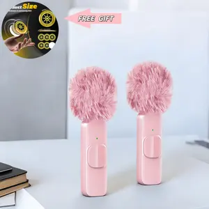 This pink wireless mic set—two units, works with iPhone, iPad, and Android. Plug and play! Smart noise cancellation for crystal-clear audio. Perfect for vlogs, interviews, podcasts, TikTok. Easy to use, great sound. Record with two people effortlessly
