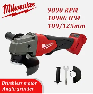 Milwaukee 9000RPM MAX POWER! Cordless Brushless Angle Grinder 4-5 Inch – Heavy Duty Metal Cutting Tool for Pro & DIY