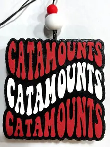 Catamount Car Freshie Ocean Mist Fragrance 4"x4" 3/4" Thick Aroma Beads Decorative Beads Included for Pleasant Car Ambiance