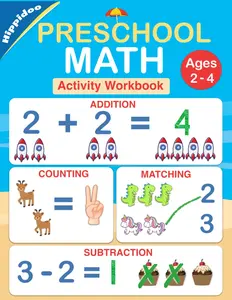 Preschool Math Workbook: Number Tracing, Addition and Subtraction math workbook for toddlers ages 2-4 and pre k Paperback