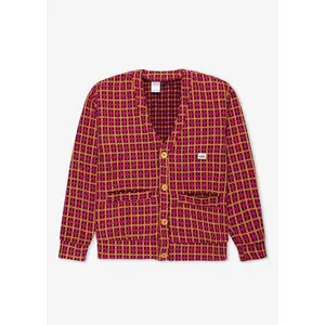 HEAVY  CARDIGAN PLAID