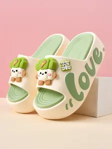 Women's Cartoon Animal Print Eva Non Slip Slippers, Lightweight Breathable Anti-Slip Indoor Outdoor Sandals, Casual Home Beach Shoes, Size 35-40