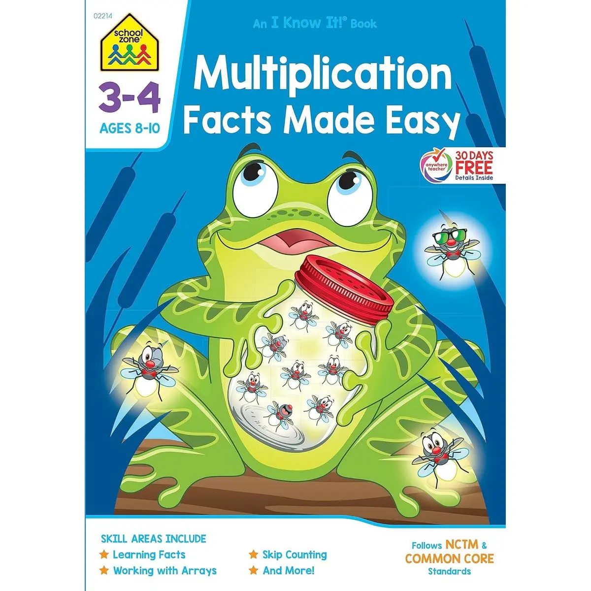 School Zone - Multiplication Facts Made Easy Workbook - 64 Pages, Ages 8 to 10, 3rd Grade, 4th Grade, Math, Skip Counting, Arrays, Word Problems, and More (School Zone I Know It!® Workbook Series) Paperback – June 22, 2018