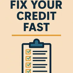 “Credit Improvement Checklist – 1-Page Personal Reference Sheet”