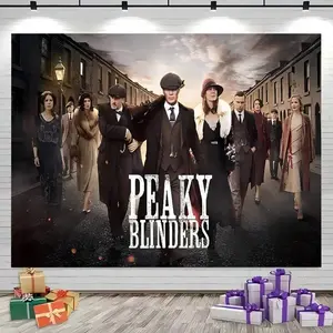 Peaky Blinders TV Series Wall Tapestry, Vintage Gangster Aesthetic Lightweight Backdrop, Gift-Worthy Hanging Cloth Art for Bedroom & Table Decor, Home Supplies Banner for Photo Studio Parties