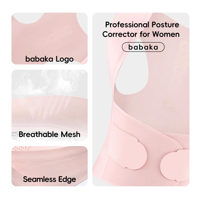 Babaka Posture Corrector, Invisible Lightweight Adjustable Back Brace for Upper and Lower Back Pain Relief, Hunchback, Hump, Scoliosis, Thoracic, Spine Corrector, Shoulder Straightener for Women and Men