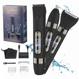 4-In-1 Dual Head Electric Shaver, Body Hair Trimmer & Facial Hair Remover, Nose Hair Clipper, Ipx7 Waterproof Wet Dry Trimmer, for Leg Arm Body Face, Hair Removal Trimmer
