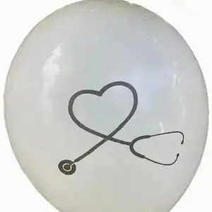 Stethoscope Custom Balloons - 12 Inch - (Set of 10)