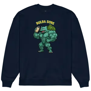 Bulba Sore unisex organic oversized sweatshirt (DTG print)