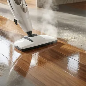 GLEEHILL 10-in-1 Steam Mop with Detachable Handheld Steamer for Walls, Grout, Floors, Tile & Carpet, 1550W Fast Heat, 90°/120° Swivel, 8m Cord, Chemical-Free Portable Steammop Stone Cleaning Tools Room Appliances