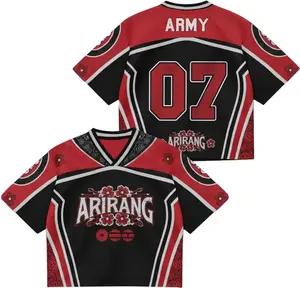 Arirang World Tour 2026 Mesh Football Jersey – Bangtan Inspired Kpop Tour Outfit, Streetwear Fan Merch Shirt