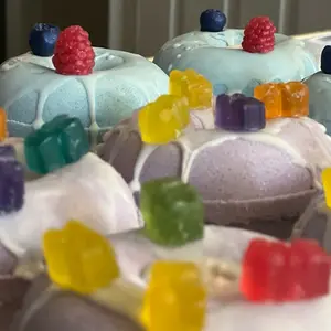 Bather Half Dozen (6) Donut Bath Bomb Box