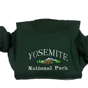 Yosemite National park embroidered sweatshirt; Sierra Nevada embroidered crewneck; Yosemite California sweater, unique holiday gift