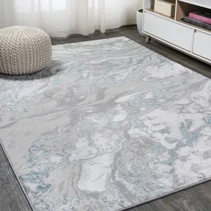 JONATHAN Y Swirl Marbled Abstract Indoor Area Rug; for Living Room, Kitchen, Bedroom, Dining Room, Office