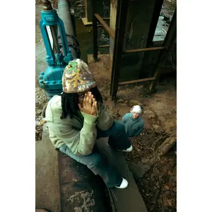 IT'S NORTH EMBROIDERED CAMO BEANIE