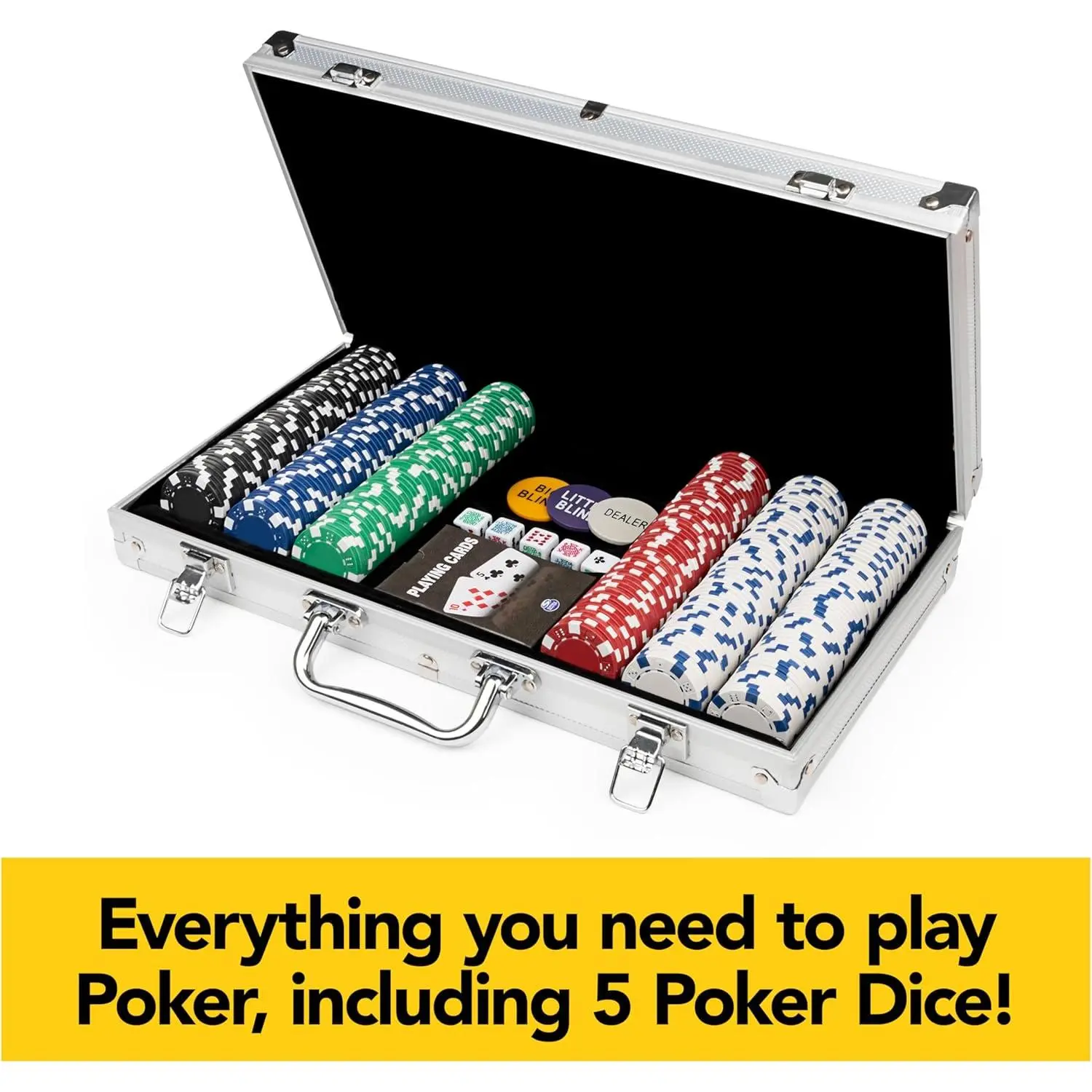 300-Piece Poker Set with Aluminum Carrying Case & Professional