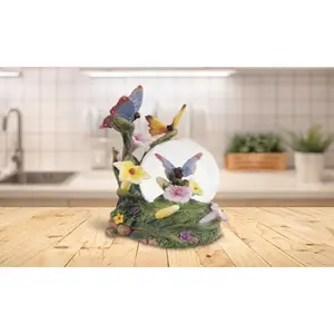 5"H Butterflies Glitter Snow Globe