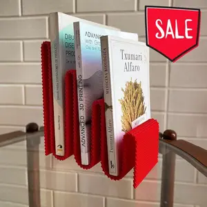 Modern 3D Printed Organizer for Books, Vinyl & More | Wave Design Desk Decor, Eco-Friendly Shelf Stand, Unique Gift for Creatives