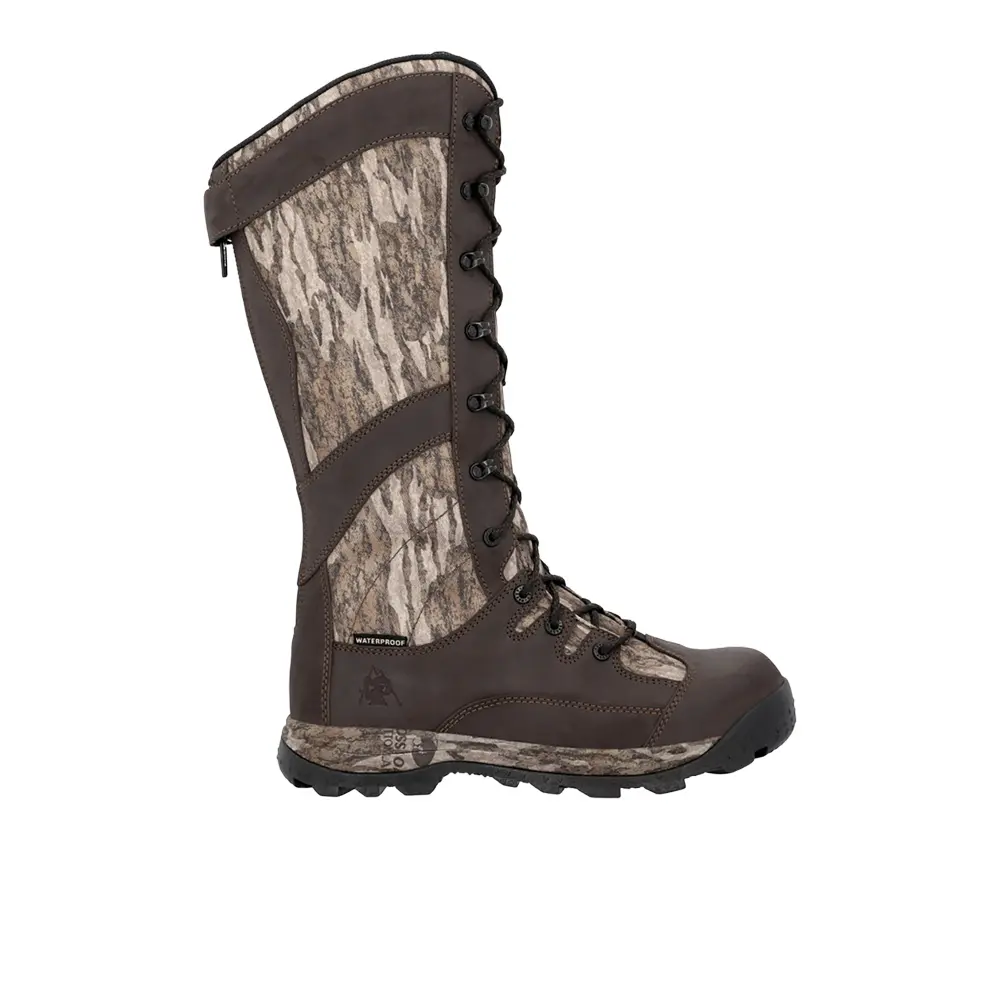 Rocky Mens Wildcat 16 Inch Guard Camo Snakebite Protection Round Toe Casual Boots Over the Knee - Brown