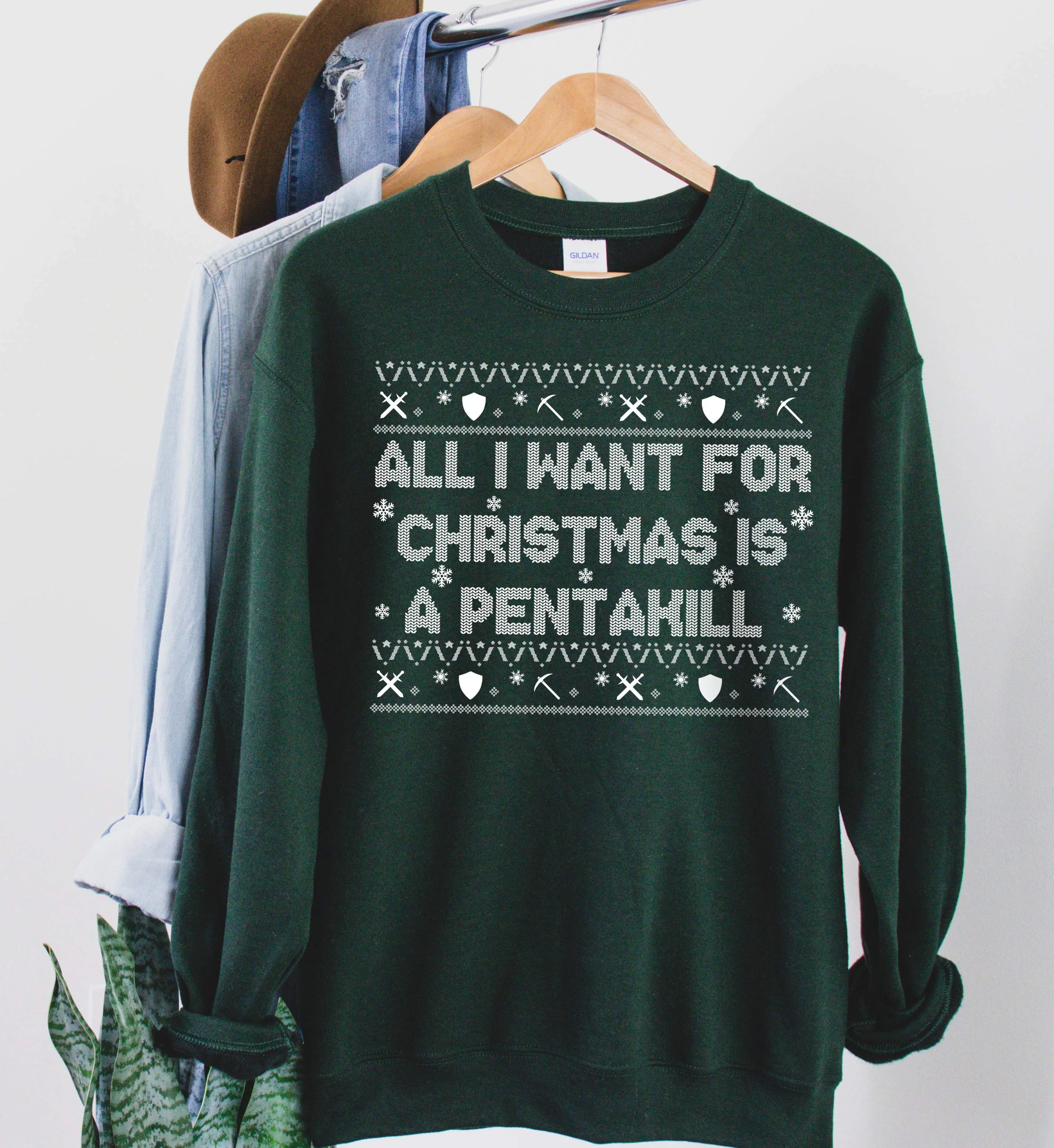 All I Want For Christmas Is A Pentakill Sweatshirt, League Of Legends Christmas Sweater, Gamer Christmas Gift