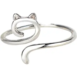 Crochet Ring for Finger  Kitty Ears Adjustable Size Crochet Beginner Knitting Crocheting  Crochet Tension Regulator Tool Finger Ring  Toothless Rings,Knitting and Crochet Notions