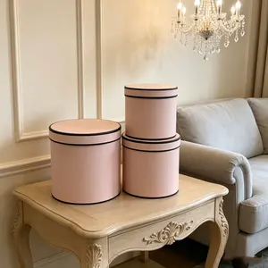 Elegant Floral Gift Box Set, Multi-Use Paper Ceremony Favor Boxes, Perfect for Various Occasions, Stylish Round Packaging, Gift Box Design