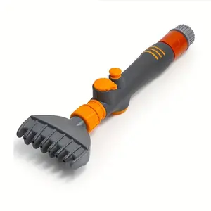 Cleaning brush for pool paper core filters, garden watering sprinkler, equipped with adjustable water pressure cleaning nozzle, with a fixed switch, no need for continuous pressing.