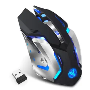 2.4g Professional Gaming RGB Mouse, Optical Sensor Ergonomic Comfort Grip, Plug-And-Play USB Receiver, Compatible with MAC and Windows, Pc Accessories Gaming