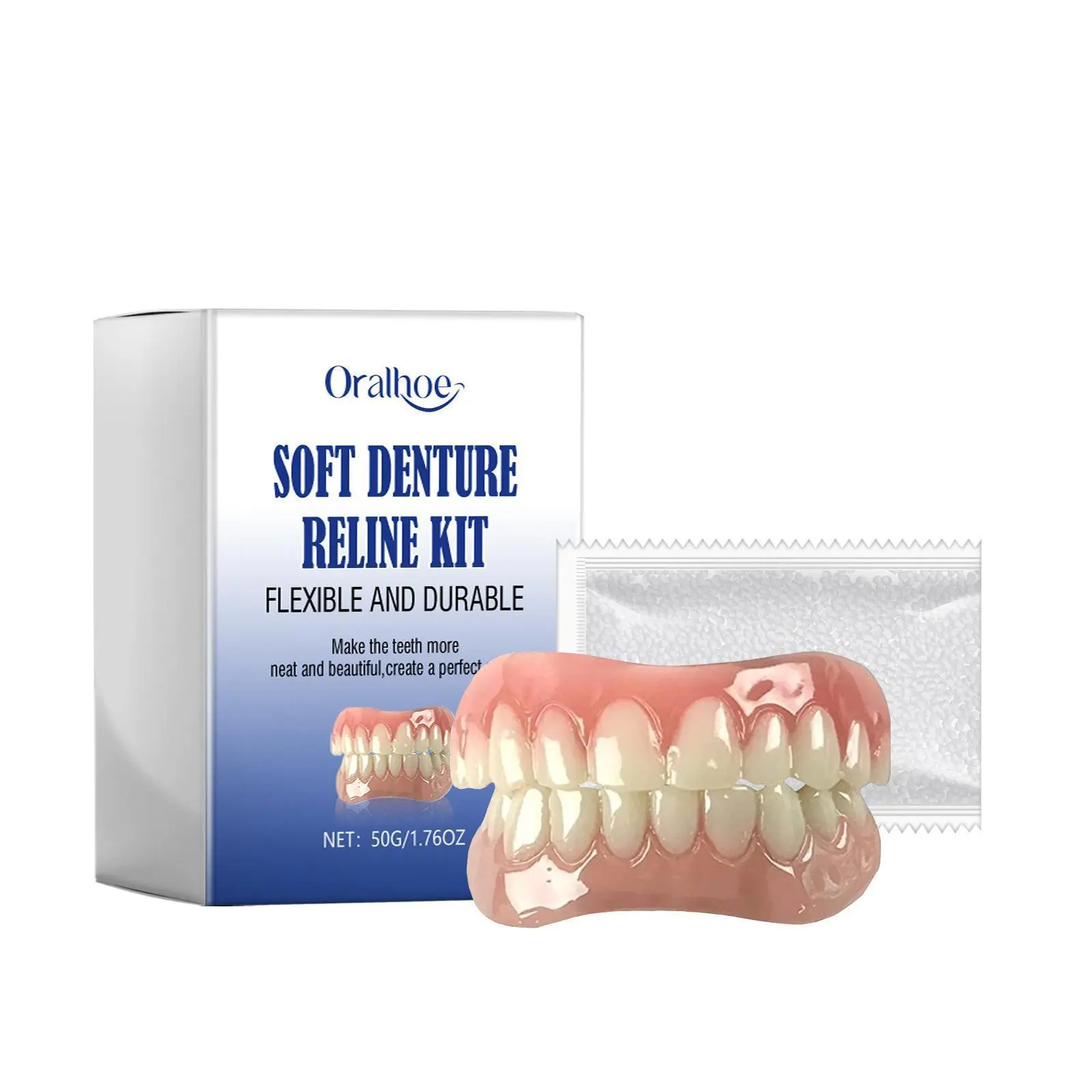 Oralhoe Soft Denture Reline Kit, Denture Set With Interdental Fillings And Braces Oralhoe Soft Denture Reline Kit, Denture Set With Interdental Fillings And Braces