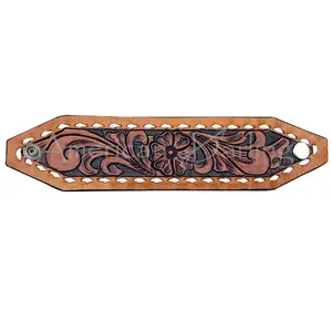 American Darling Bracelet Hand Tooled Carved Genuine Leather Women | Handmade Western Rustic