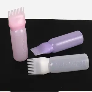 Precision Squeeze Applicator Bottle, 4.06oz Root Comb Design, Effortless Hair Oil & Dye Application, Durable Home Styling Tool, Hair Dye Brush