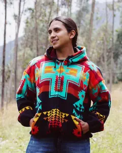 Native Southwestern Wool Jacket Southwest Jacket Native American Style Coat