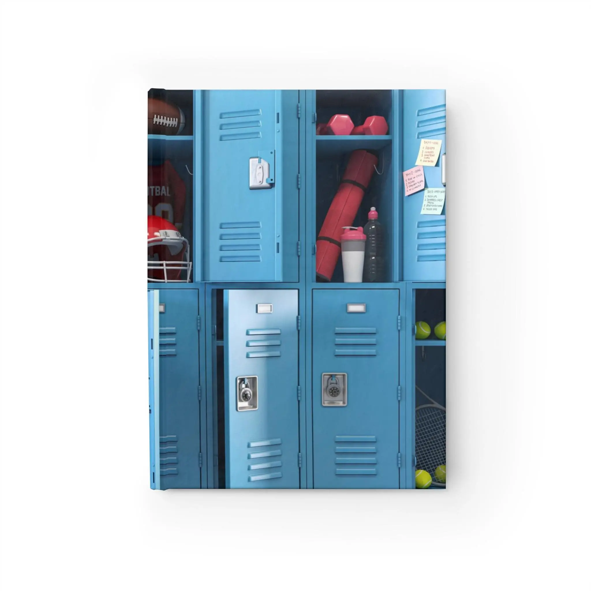 Sports Locker Journal: Ruled Line Notebook for Students