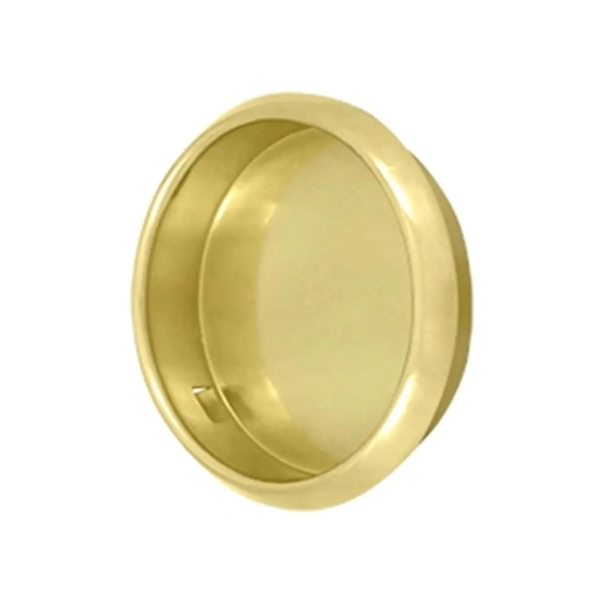 Deltana FP221RU3 Brass Round Flush Pull for Bath, 2.125 in/2-1/2" Diameter, 1 Year Finish, Bright, Long Lasting