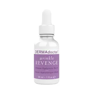 DERMAdoctor Wrinkle Revenge Dermatologist Formulated Anti Aging Hyaluronic Acid Serum for Face, Hydrating Serum,Wrinkle Filler& Hydrating Primer-1floz